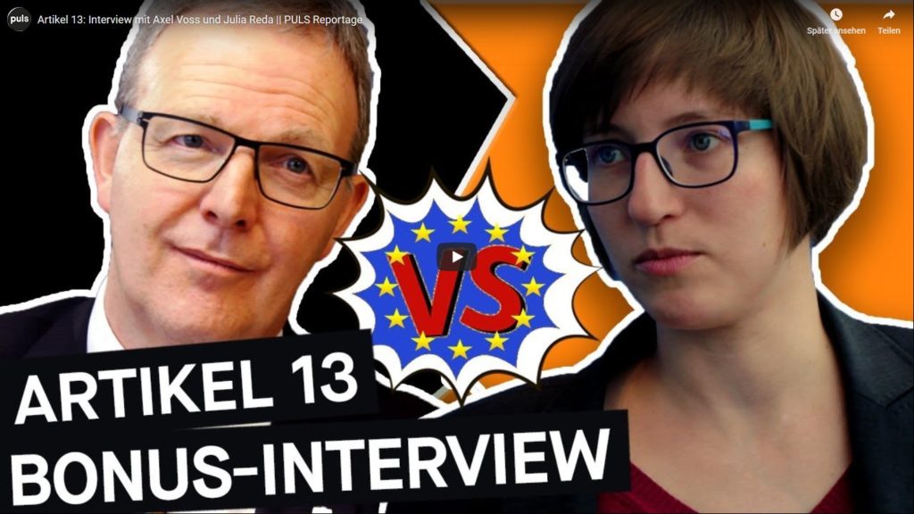 Interview with Axel Voss and Julia Reda